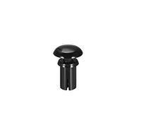 sourcing map Push Clip Rivet 4mm x 8mm PCB Circuit Panel Nylon Fastener Black 50 Pcs