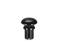 sourcing map Push Clip Rivet 5mm x 6.5mm PCB Circuit Panel Nylon Fastener Black 50 Pcs