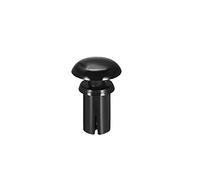 sourcing map Push Clips Rivets 5mm x 8.5mm PCB Circuit Panel Nylon Fasteners Black 50 Pcs