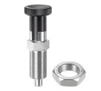 sourcing map Push Fit Ball Nose Spring Plunger M20x1.5 Thread Length 1.3" Pin Dia.10mm Stainless Steel Self-Locking Plunger Retractable Index Plunger for Industrial Equipment