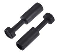 sourcing map Push to Connect Fittings, Cap Style Pneumatic Blanking Plugs, Fit for 8mm Inner Dia. Air Hose Tube Pipe, Plastic, Black, Pack of 15