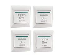 sourcing map Push to Exit Button Release NO/NC/COM Switch Panel Door Access Control System 86mmx86mm 36V 3A White 4Pcs