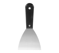 sourcing map Putty Knife 4" Width Carbon Steel Blade Metal Putty Scraper, Flexible Plaster Spatula for Drywall Repair and Spackling, Black
