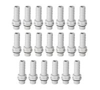 sourcing map PVC Barb Hose Fitting Connector Adapter 8mm or 5/16" Barbed x G1/8 Male Pipe 20pcs