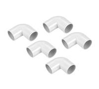 sourcing map PVC Conduit Coupler 90 Degree Elbow Fittings 25mm Change Direction for Electrical Conduit Pack of 5