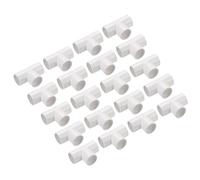 sourcing map PVC Conduit Coupler T-Shaped Fittings Coupling Connector Pipe White 20 mm 3 Ways for Garden Electrical Conduit Pack of 30