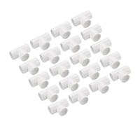 sourcing map PVC Conduit Coupler T-Shaped Fittings Coupling Connector Pipe White 25 mm 3 Ways for Garden Electrical Conduit Pack of 30