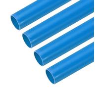 sourcing map PVC Conduit Pipe 1.3m/51 Length 20mm OD Cable Ducting Blue Straight Tube for Electrical Wiring Installation Pack of 4