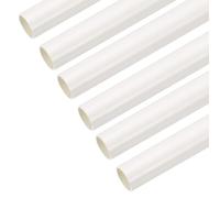 sourcing map PVC Conduit Pipe 1m/39 Length 20mm OD Cable Ducting White Straight Tube for Electrical Wiring Installation Pack of 6