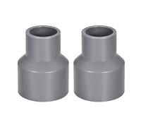 sourcing map PVC DWV Reducing Coupling Schedule 40 Gray 20mm x 32mm Socket 2Pcs