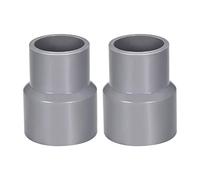 sourcing map PVC DWV Reducing Coupling Schedule 40 Gray 32mm x 40mm Socket 2Pcs