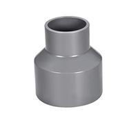 sourcing map PVC DWV Reducing Coupling Schedule 40 Gray 40mm x 63mm Socket
