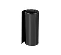 sourcing map PVC Heat Shrink Tube 140mm Flat Width Wrap for Dual Layer 18650 1 Meter Black