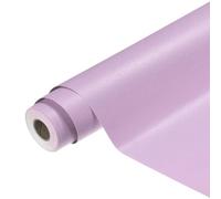 sourcing map PVC Peel and Stick Wallpaper 15.8" x 393.7" Waterproof Self-Adhesive Decorative Contact Paper Removable Frosted Vinyl Wrap Paper for Kitchen Bedroom Cabinet Furniture, Purple