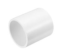 sourcing map PVC Pipe Coupling, 2-1/2" SCH40 PVC Pipe Fittings Straight Connector, 2-Ways Slip Socket Coupling Adapter Connectors Furniture Grade for Irrigation, Pool & Plumbing, White