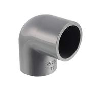 sourcing map PVC Pipe Fitting 20mm Slip Socket 90 Degree Elbow Coupling Connector Gray 10Pcs