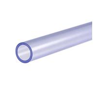 sourcing map PVC Rigid Round Pipe 12mm ID 16mm OD 300mm High Transparency for Water Pipe, Aquarium, Fish Tank