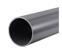 sourcing map PVC Rigid Round Pipe 81.4mm ID 90mm OD 0.33m Light Grey High Impact for Water Pipe,Crafts