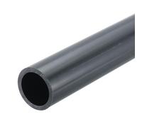 sourcing map PVC Rigid Tube 25.6mm ID 32mm OD Dark Grey 8"