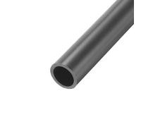 sourcing map PVC Rigid Tube Round Pipe 17.6mm ID 22mm OD 500mm Dark Grey High Impact for Water Pipe, Crafts, Decoration, Cable Sleeve