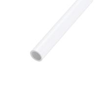 sourcing map PVC Rigid Tube Round Pipe 6mm ID 8mm OD 500mm White High Impact for Water Pipe, Crafts, Decoration, Cable Sleeve