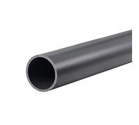 sourcing map PVC Rigid Tube Round Pipe Hardware Tubing 28mm ID 32mm OD 0.35m Light Grey High Impact for Water Pipe,Crafts