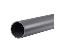 sourcing map PVC Rigid Tube Round Pipe Hardware Tubing 36mm ID 40mm OD 0.35m Light Grey High Impact for Water Pipe,Crafts