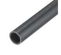sourcing map PVC Rigid Tube Round Pipe Hardware Tubing 9mm ID 11mm OD 350mm Dark Grey High Impact for Water Pipe Cable Sleeve
