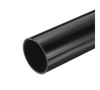 sourcing map PVC Rigid Tube Round Pipe Tubing Hardware Tubing 2.24" ID 13" Length Black High Impact for Water Pipe,Crafts,Cable Sleeve