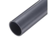 sourcing map PVC Rigid Tube Round Pipe Tubing Hardware Tubing 36.8mm ID 42mm OD 9" Length Light Grey High Impact for Water Pipe, Crafts, Cable Sleeve