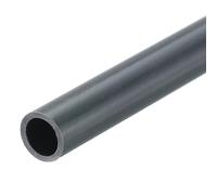 sourcing map PVC Rigid Tube Round Pipe Tubing Hardware Tubing 6mm ID 8mm OD 8" Length Dark Grey High Impact for Water Pipe, Crafts