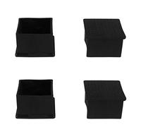 sourcing map PVC Table Leg Cap End Tip Feet Cover Furniture Glide Floor Protector 4pcs 1.77" x 1.77" (45x45mm) Inner Size, Reduce Noise Prevent Scratch Black