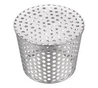 sourcing map PVC Termination Mesh Screen Vent Covers, Fit 3.54" to 4.33" 201 Stainless Steel Gutter Guard Filter, Conical Exhaust Pipe Cover Strainer for Furnace Roof Vent, Exhaust Pipe End Cap