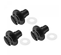 sourcing map PVC Water Pipe Fitting 20mm Straight Bulkhead Union Connector with Seal Gasket for Tank Drain, Pack of 3