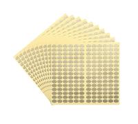 sourcing map QC Passed Stickers Oval Shape Adhesive Labels 9 x 13mm for Quality Control Inventory Warehouse Stock Pack of 10,Gold