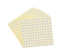sourcing map QC Passed Stickers Round Shape Adhesive Labels 13 x 13mm for Quality Control Inventory Warehouse Stock Pack of 10,White