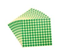 sourcing map QC Passed Stickers Round Shape Adhesive Labels 13 x 13mm for Quality Control Inventory Warehouse Stock Pack of 10,Green