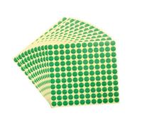 sourcing map QC Passed Stickers Round Shape Adhesive Labels 13 x 13mm for Quality Control Inventory Warehouse Stock Pack of 45,Green