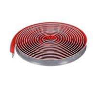 sourcing map Quarter Round Molding, 157" Self Adhesive Peel and Stick Trim Molding, Water Stopper for Wall Floor Edge Kitchen Countertop Bathroom Door Edge Trim, Gray