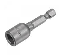 sourcing map Quick-Change Nut Driver Bit, 1/4" Hex Shank 9mm Magnetic Nut Setter Drill Bits, 1.89" Length, Metric
