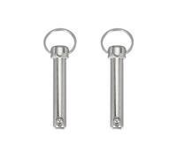 sourcing map Quick Release Pin, Dia 1/2"(12mm) Usable Length 2.05"(52mm) Total Length 3.86"(98mm) Bimini Top Pin Marine Hardware Carbon Steel for Boat Accessories, Pack of 2