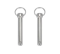 sourcing map Quick Release Pin, Dia 1/2"(12mm) Usable Length 2.44"(62mm) Total Length 4.02"(102mm) Bimini Top Pin Marine Hardware Carbon Steel for Boat Accessories, Pack of 2