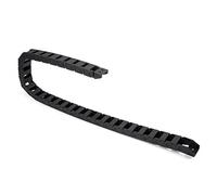 sourcing map R18 10mm x 15mm（Inner H*Inner W）Black Plastic Cable Wire Carrier Drag Chain 1M Length for CNC