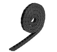 sourcing map R18 10x6mm Drag Chain Cable Wire Carrier Nylon Non-openable Type 1 Meter with End Connectors for Electrical CNC Router Machines