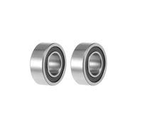 sourcing map R188-2RS Deep Groove Ball Bearings 1/4" x 1/2" x 3/16" Double Sealed Chrome Steel P0(ABEC1) 2pcs