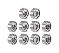 sourcing map R2ZZ Deep Groove Ball Bearing 1/8-inchx3/8-inchx5/32-inch Shielded Z2 Lever Bearings 10pcs