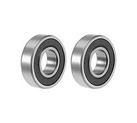 sourcing map R8-2RS Deep Groove Ball Bearing 1/2"x1-1/8"x5/16" 2-Pack | Double Sealed Chrome Steel Bearings