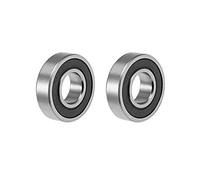 sourcing map R8-2RS Deep Groove Ball Bearing 1/2"x1-1/8"x5/16" Double Sealed ABEC-3 Bearings 2-Pack