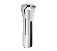 sourcing map R8 8mm (5/16") Round Collet 7/16-20UNF Thread R8 Precision Round Spring Collet Mill Chuck Holder 0.015mm Accuracy for CNC Engraving Machine Milling Lathe Tool, Silver