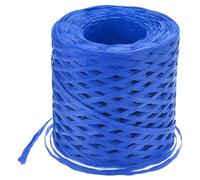 sourcing map Raffia Paper Craft Ribbon, 1/4 Inch 218 Yards Raffia Twine String Packing Paper Twine for Christmas Wrapping DIY Craft, Sapphire